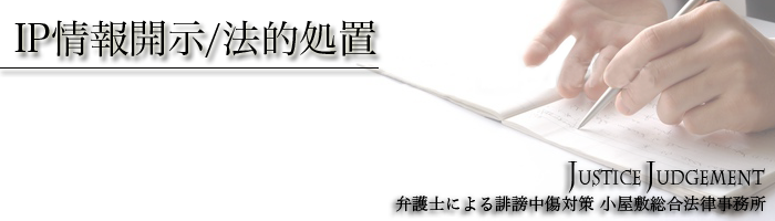 IP情報開示/法的処置